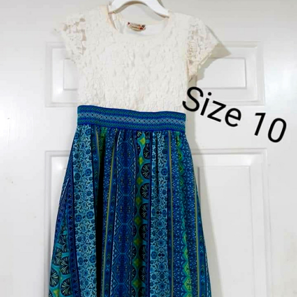 Summed Ocean colors dress